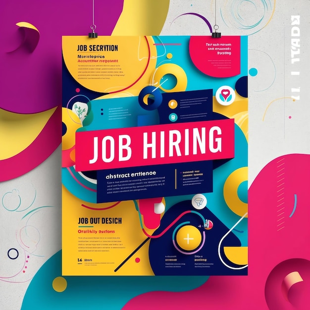 Modern Creative Job Hiring Poster for Professional Opportunities