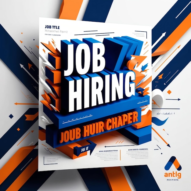 Modern Creative Job Hiring Poster for Professional Opportunities