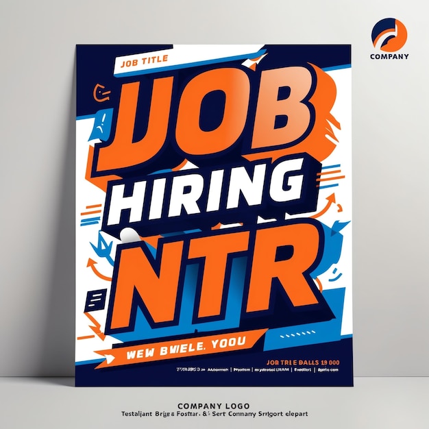 Modern Creative Job Hiring Poster for Professional Opportunities