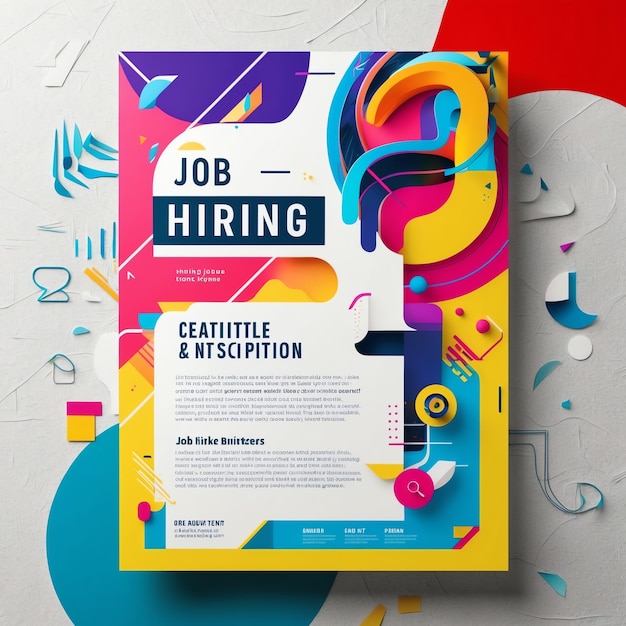 Modern Creative Job Hiring Poster for Professional Opportunities