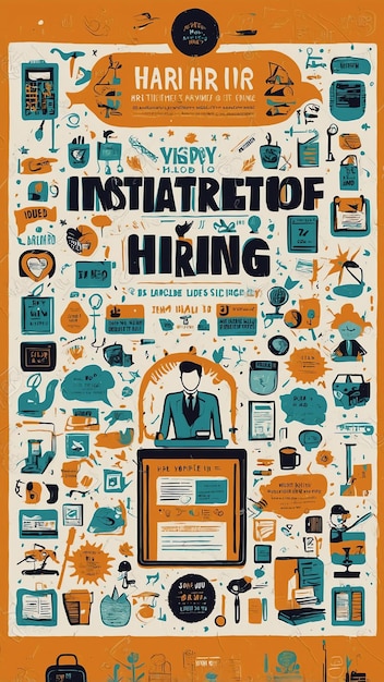 Photo modern creative job hiring poster for professional opportunities