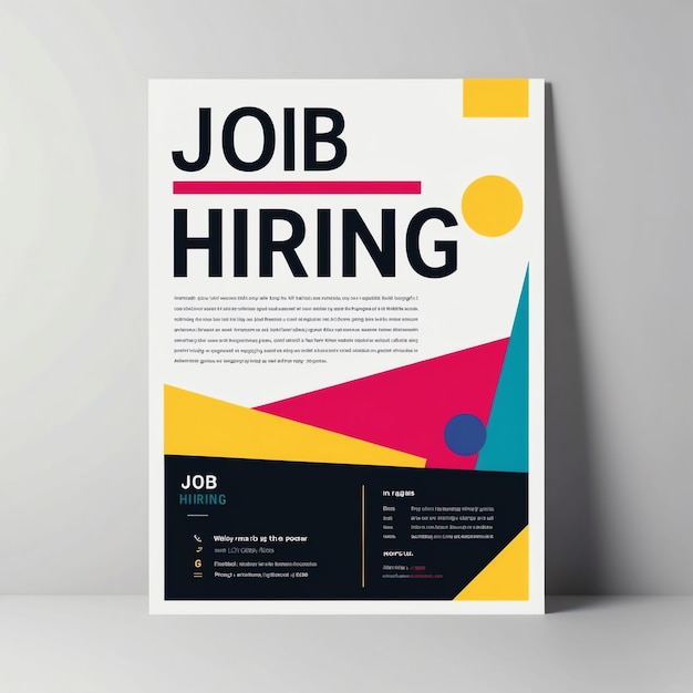 Modern Creative Job Hiring Poster for Professional Opportunities