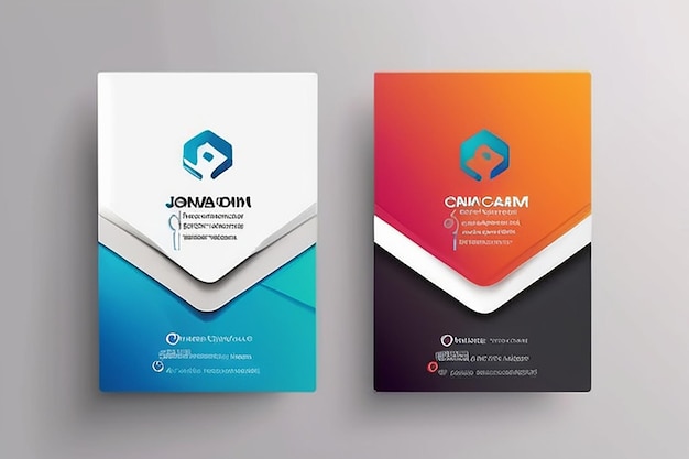 Photo modern creative professional business card template design