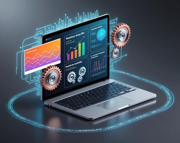 Photo modern crm dashboard interface