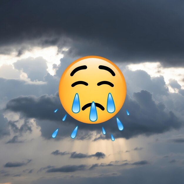 Photo modern crying emoji images for trendy visuals