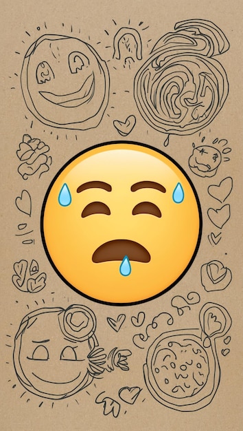 Photo modern crying emoji images for trendy visuals