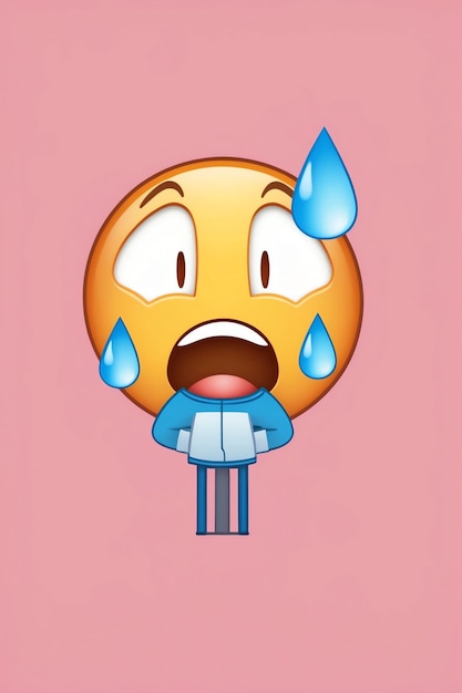 Photo modern crying emoji images for trendy visuals