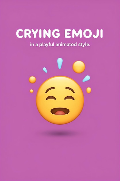 Photo modern crying emoji images for trendy visuals