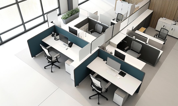 Modern Cubicles for Individual Workspaces