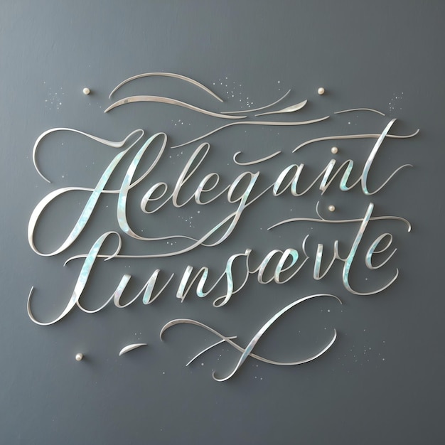 Photo modern cursive alphabet images for trendy typography