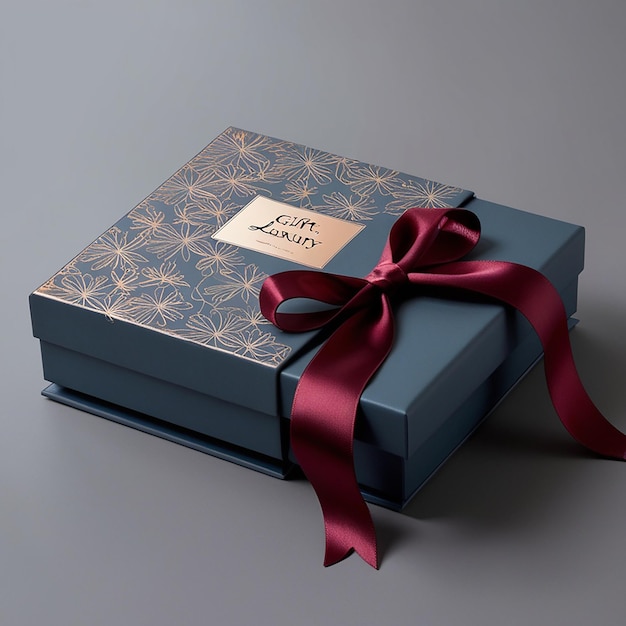 Photo modern design luxury gift box