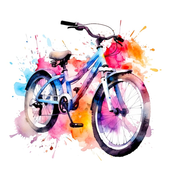 Modern electric bicycle land vehicle square illustration