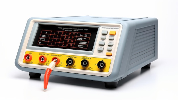 Modern Electric Power Analyzer Design on white background