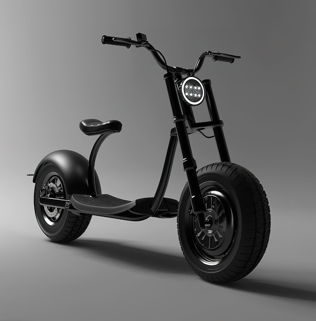 Modern electric scooter the concept of environmentally friendly urban transport