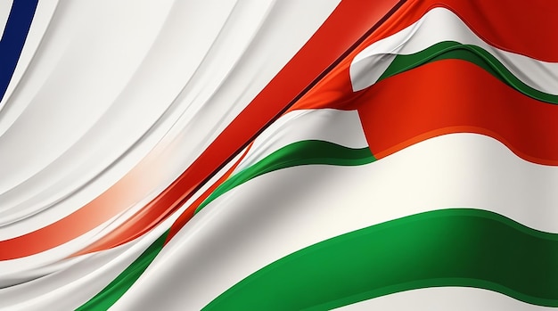 Modern elegant wavy indian flag background