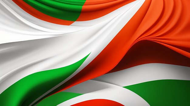 Modern elegant wavy indian flag background