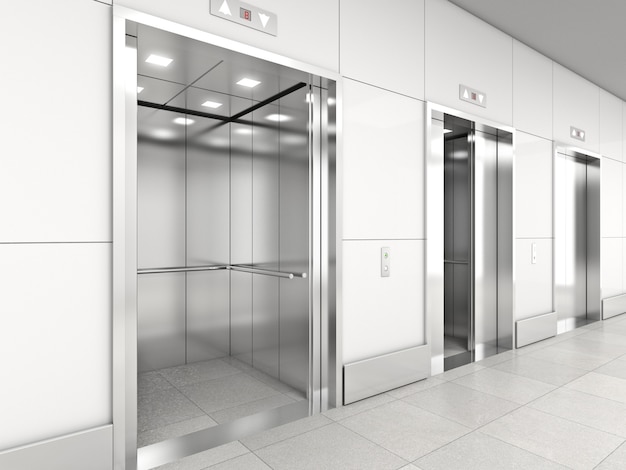 Modern elevator 3d 