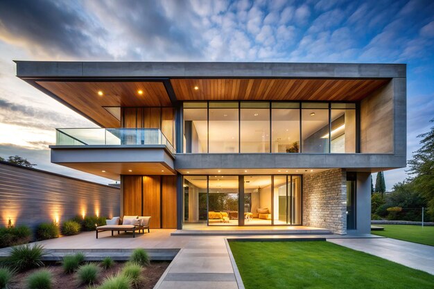 A modern exterior house