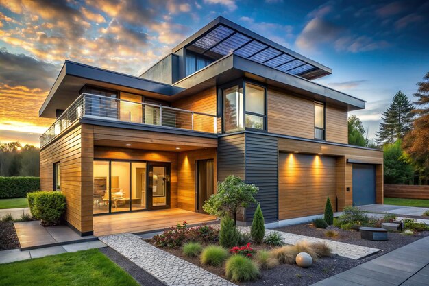 A modern exterior house