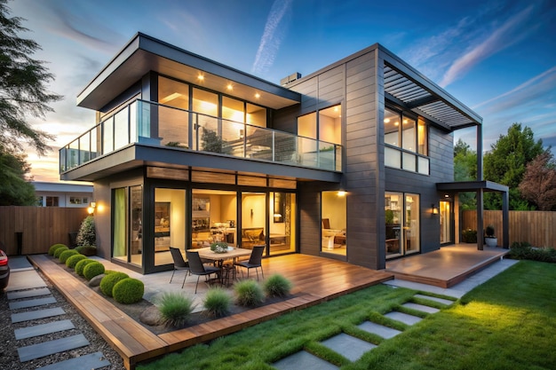 A modern exterior house