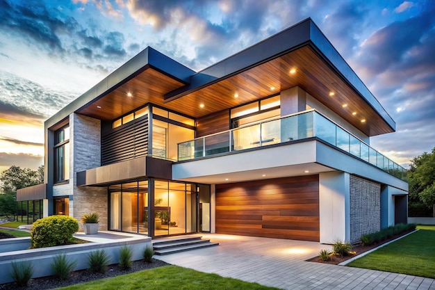 A modern exterior house