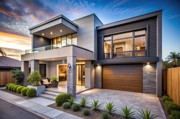 A modern exterior house