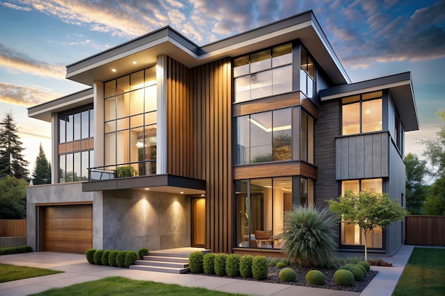 A modern exterior house