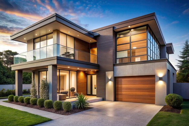 A modern exterior house