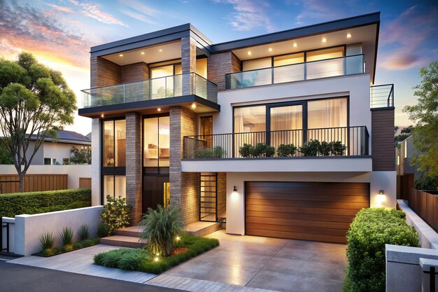 A modern exterior house