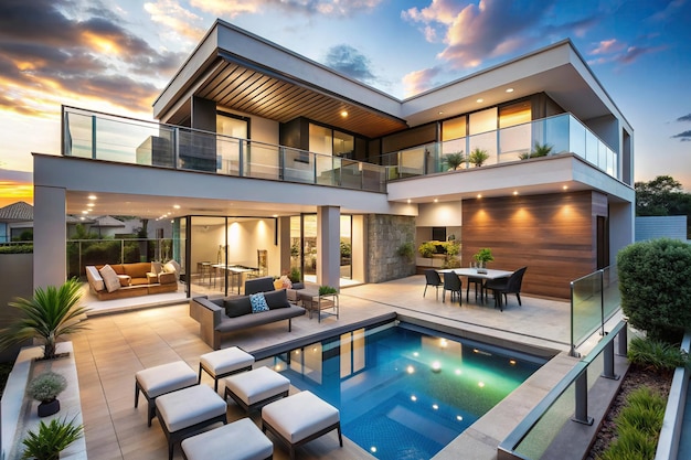 A modern exterior house