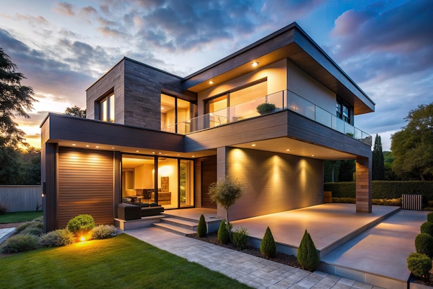 A modern exterior house