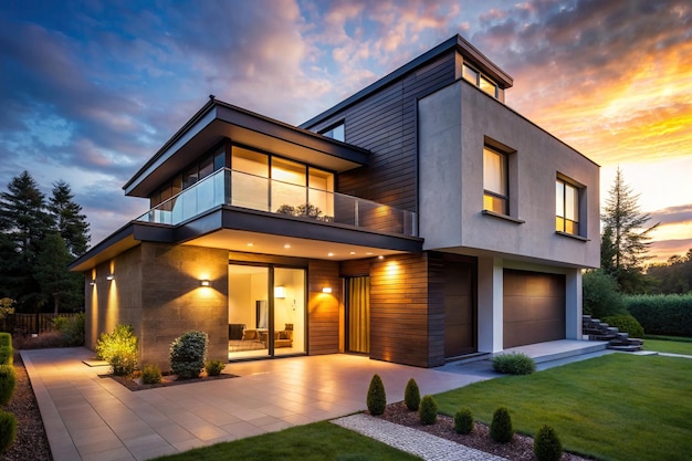 A modern exterior house