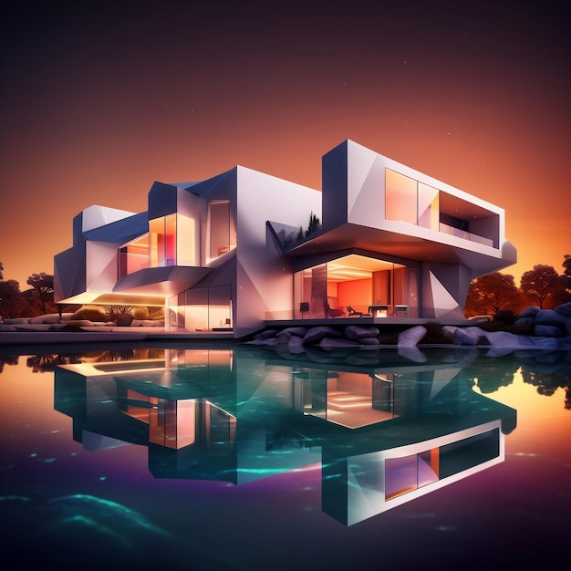 Modern Extravagant Architecture Generative AI