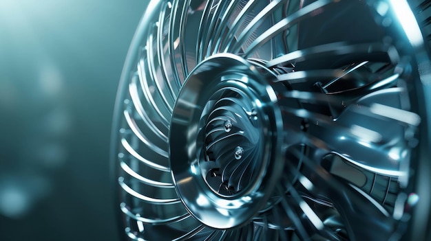 Photo modern fan captured in highquality photo delivering cooling airflow ai generative