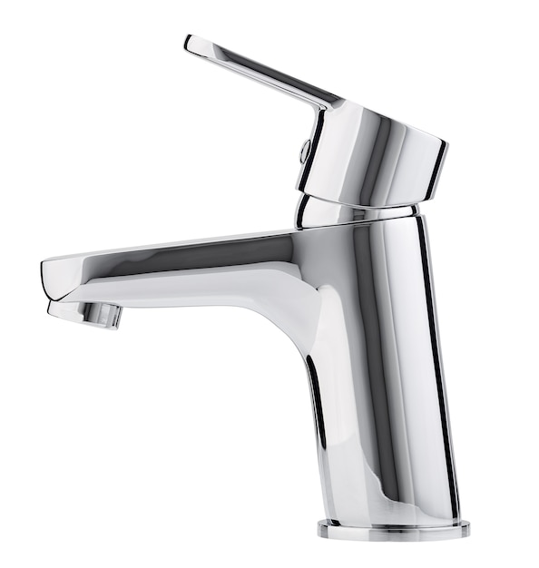 Modern faucet isolated