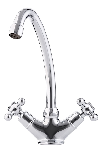 Modern faucet isolated