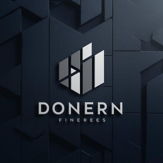 Modern Finance App Logo Design a sleek professional logo with geometric shapes