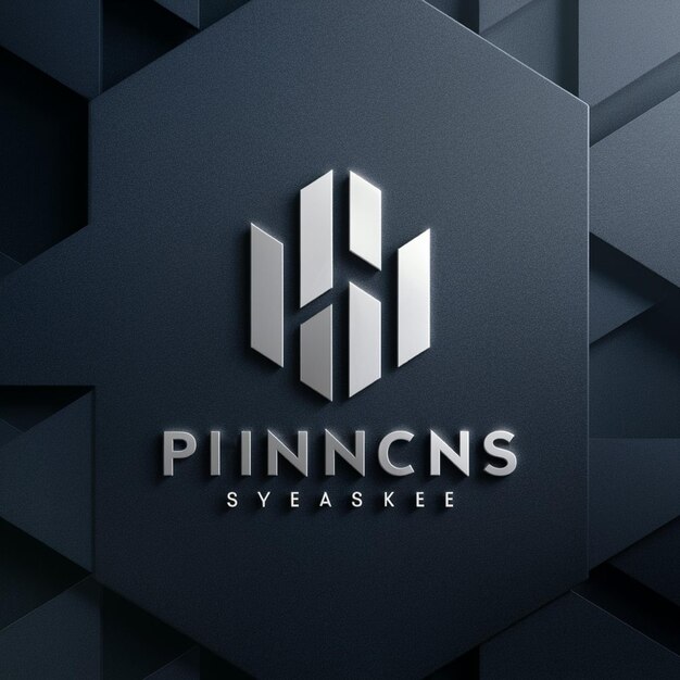 Modern Finance App Logo Design a sleek professional logo with geometric shapes