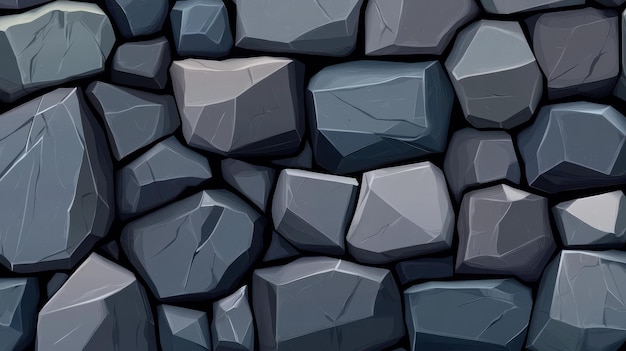 Modern flat illustration showcasing a closeup of a dark textured grey wall ideal