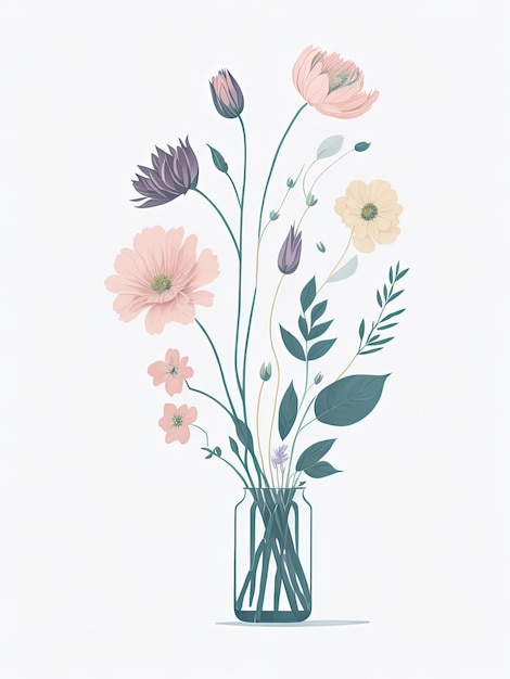 Modern Floral Aesthetic Elegant Minimalism