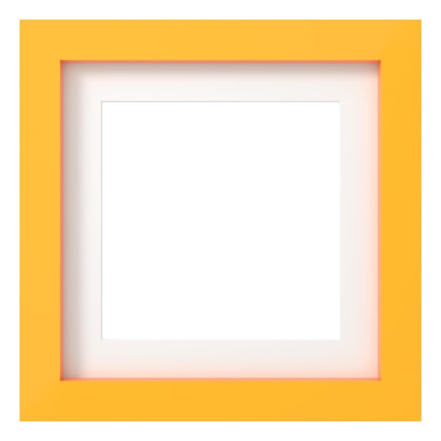 Modern frame 3D square shape frame 3D decoration