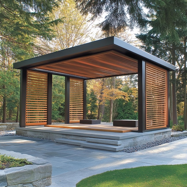 Photo modern gazebo