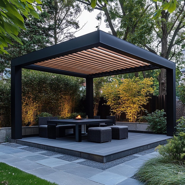 Photo modern gazebo