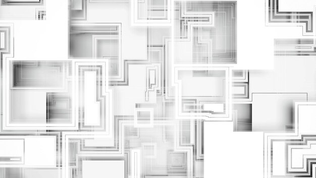 Modern geometric cubes White and grey Background