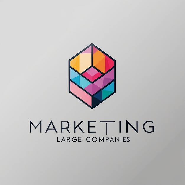 Photo a modern geometric logo for large companies