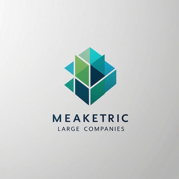 Photo a modern geometric logo for large companies