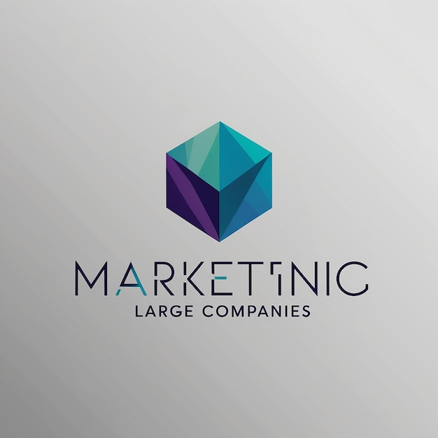 Photo a modern geometric logo for large companies