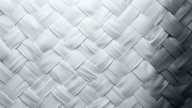 A modern geometric pattern with crisp intersecting lines and monochromatic shapes on a white canvas