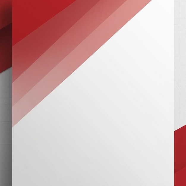 Modern geometric red and white business template