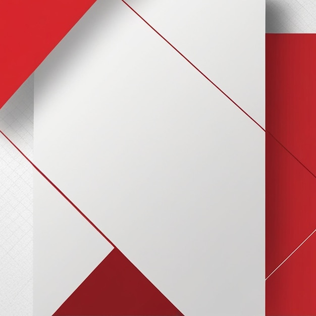 Modern geometric red and white business template